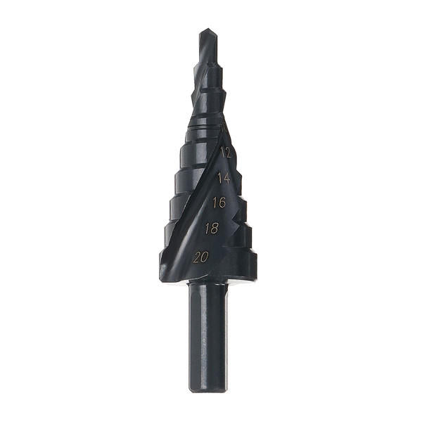3 stuks 4-12 / 20 / 32mm hss step drill bits set spiraal gegroefde gatsnijder
