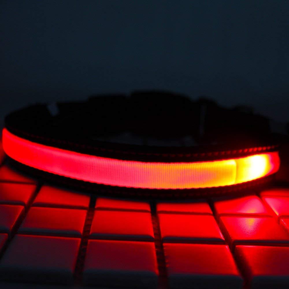 smart solar power usb opladen elektronische led knipperlicht veilig nylon honden halsband voor anders