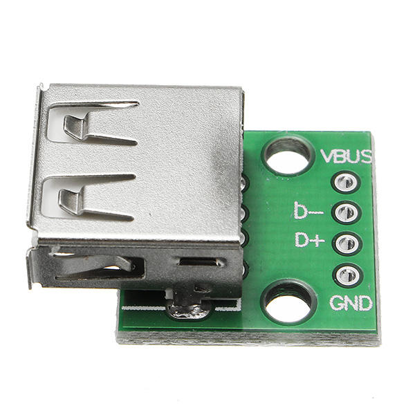 2 stuks usb 2.0 vrouwelijke hoofdaansluiting naar dip 2.54 mm pin 4p adapterkaart