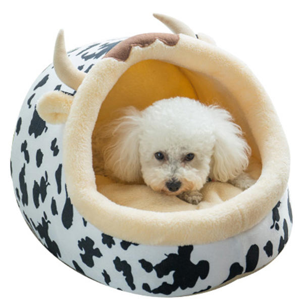 leuk dierlijk ontwerp comfortabel binnenhuisbed hond kattennesten pad soft fleecebed