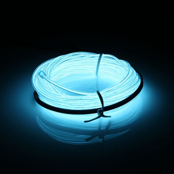 5m el led flexibel soft buisdraad neon glow car strip strip light xmas decor dc 12v