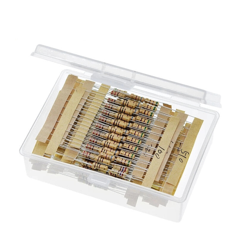 300 stuks 30 waarden film weerstanden pakket 1/2w 5% 10r-1m carbon film metalen weerstanden assortiment kit set