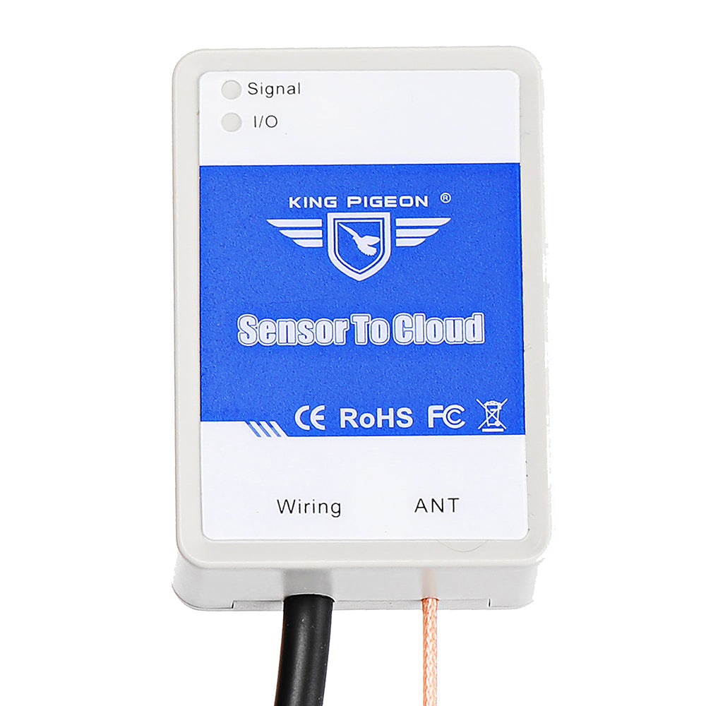 king pigeon iot 105 + ds18b20 gsm/gprs modbus rtu over tcp 1-weg ds18b20 temperatuursensor ingangssensor naar cloud-apparaat
