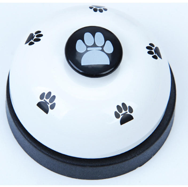 huisdier druk jingle hond kat trainer huisdier intelligentie speelgoed voetafdrukken druk klokken hond pootafdrukken ringer