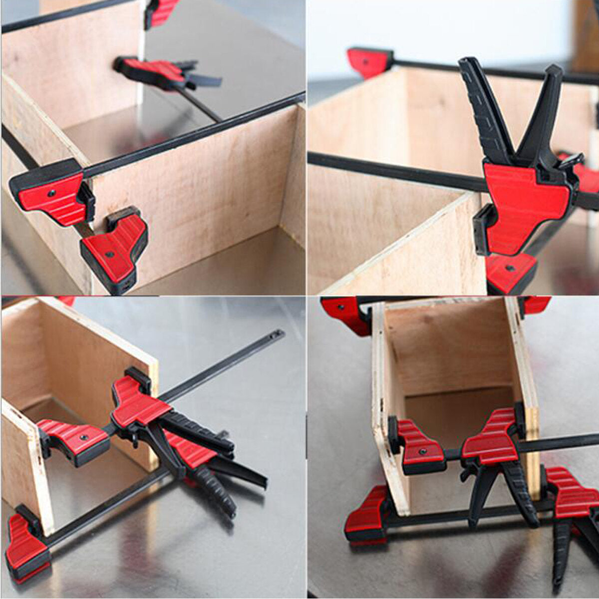 4/6/12/18 inch plastic f-klem heavy duty houder snelspanner parallel houtgereedschap houtbewerkingsklem