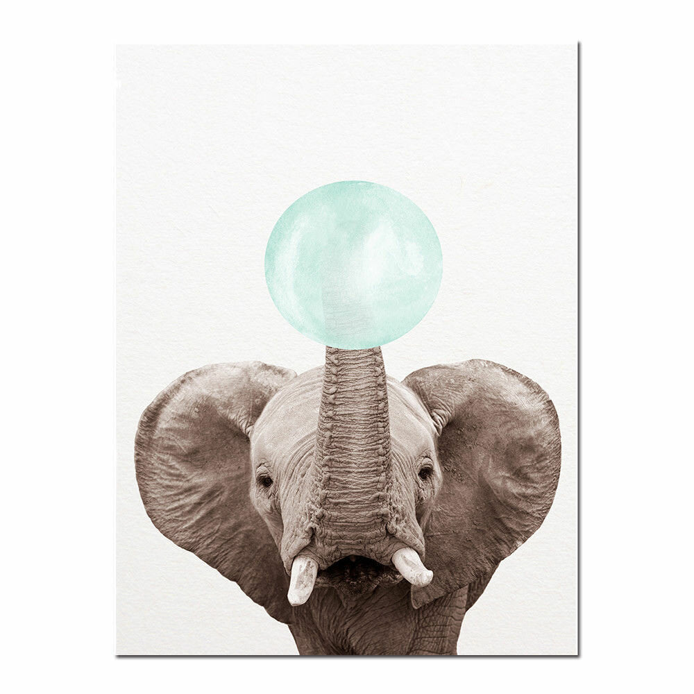 dier canvas grappige poster herten koala olifant baby art print kid slaapkamer decor