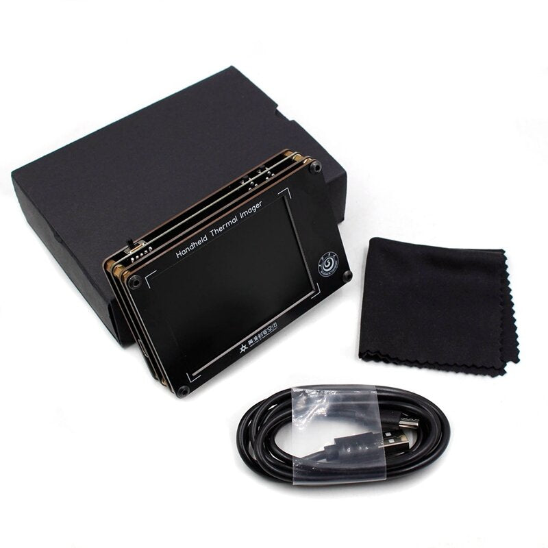 mlx90640 digitale infrarood warmtebeeldcamera 3.4 inch lcd handheld infrarood temperatuursensoren detectie tool + batterij