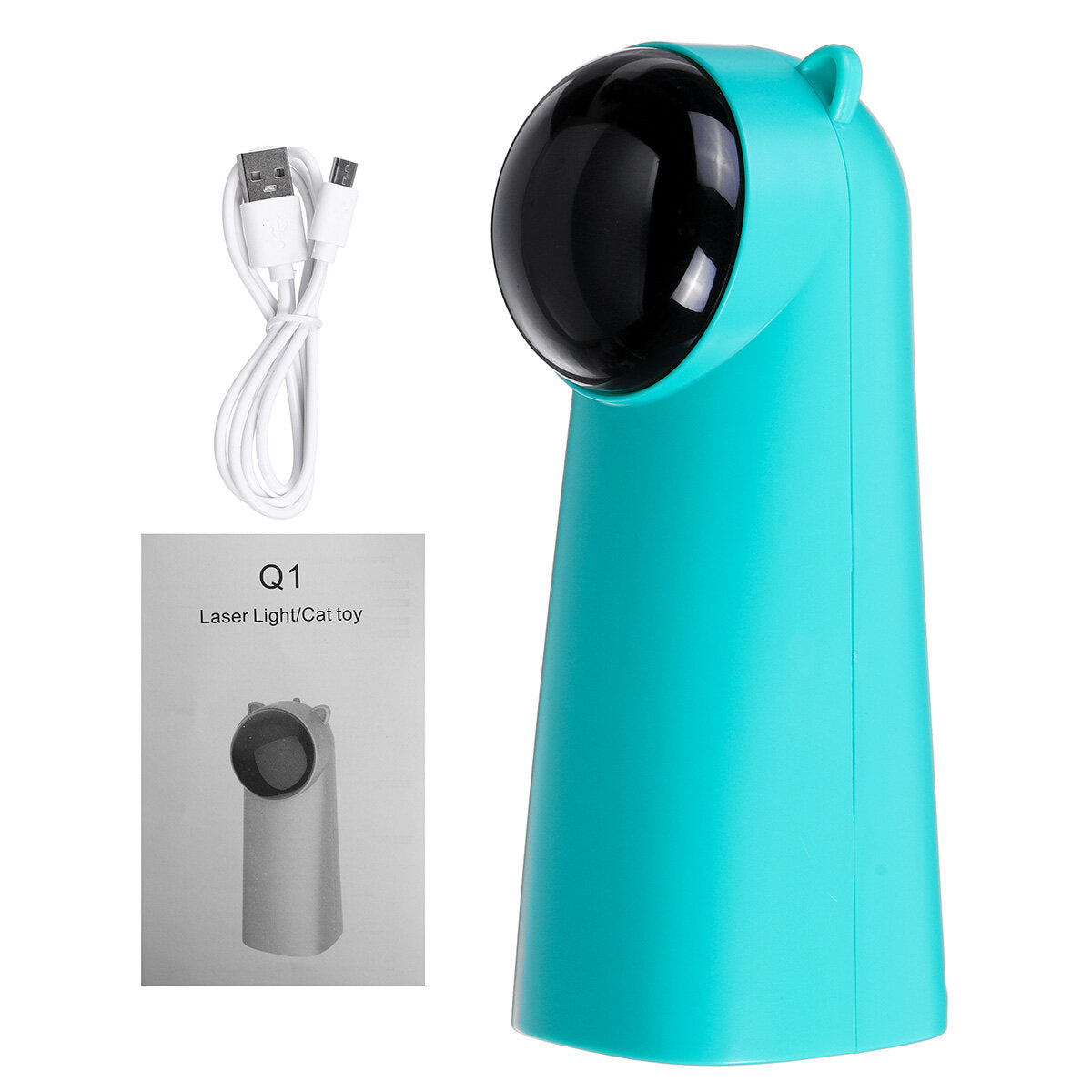 usb automatische kat speelgoed teaser interactieve smart plagen huisdier 5 hoeken 2-gears led laser grappige handheld modus elektronische huisdier