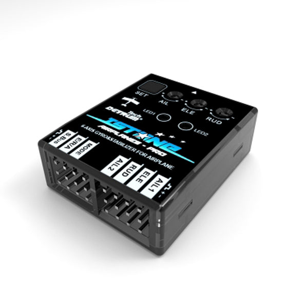 dynam detrum istone pro 6-assige gyro flight controller stabilisator met abs plastic systeem voor rc radiografische vliegtuig v vleugel