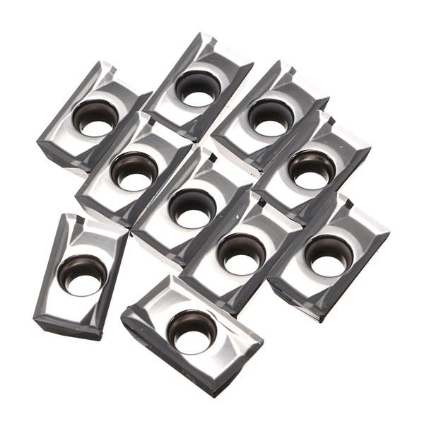 10 stuks apkt1604pdfr-ma3 h01 carbide insert draaigereedschaphouder insert gebruikt voor aluminium koper
