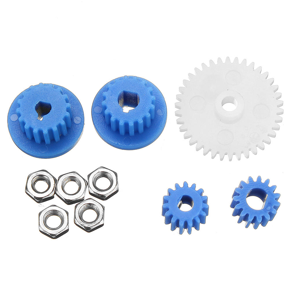 4 soorten gear motor pack kit met gears materiaal voor dhz smart gemonteerd auto