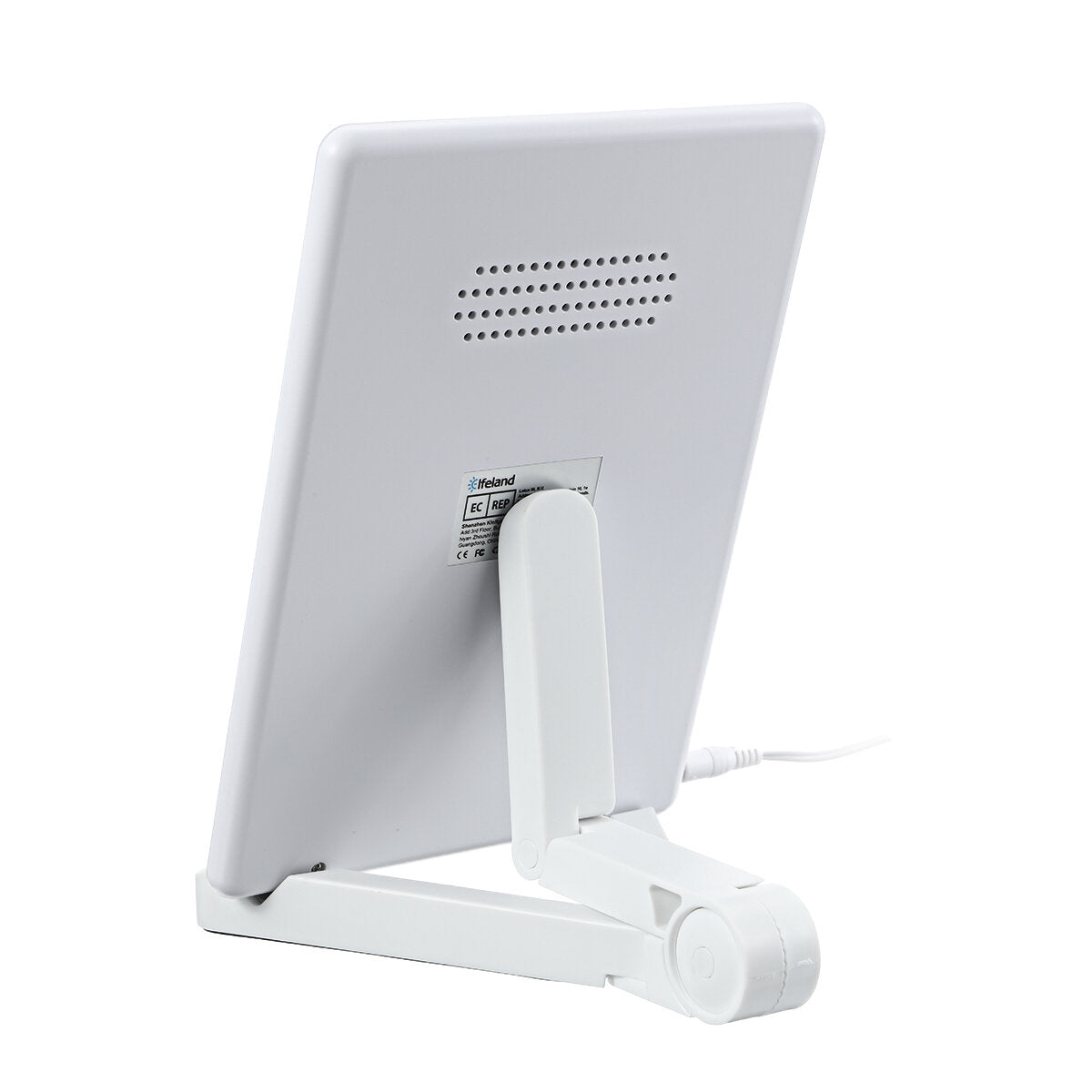 elfeland 12w 100-240v ac 6500k led-behandellamp met dim- en geheugenfunctie 1.8m wit netsnoer en beugel