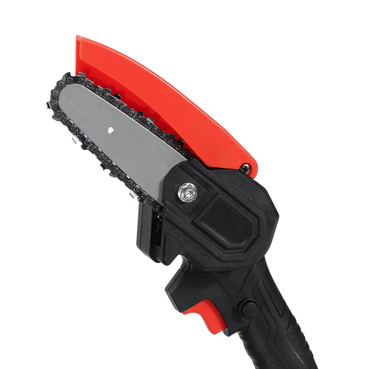 4 inch mini draadloze elektrische kettingzaag eenhandszaag houtbewerking houtsnijder w / 1/2 batterij