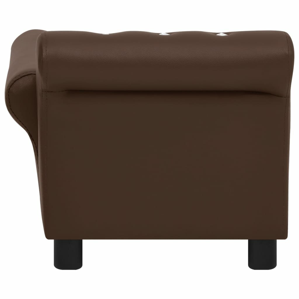 hondenbank 83x45x42 cm kunstleer bruin