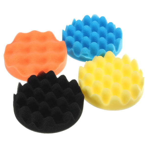 4 stuks spons polijsten polijsten buis padset 3 / 4/5/6/7 inch voor car polisher