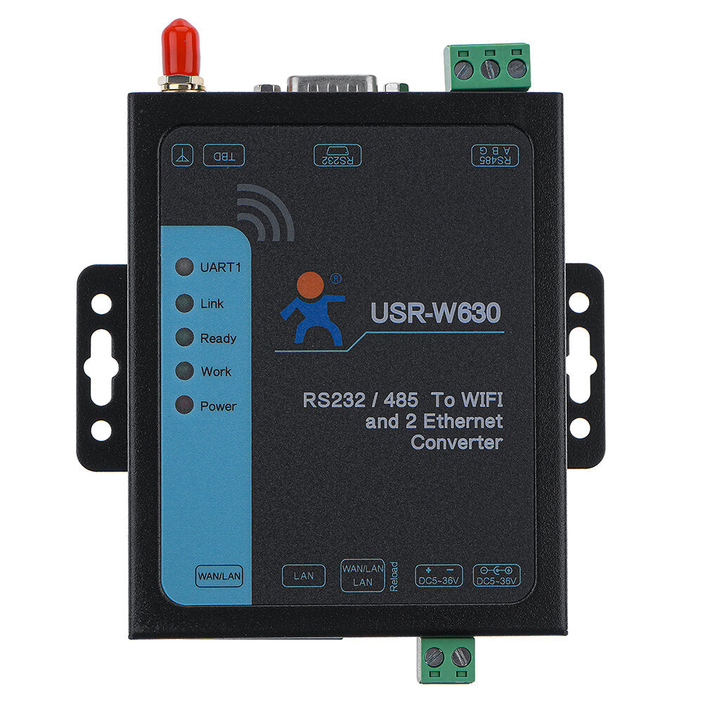 dubbele netwerkpoort wifi seriële server rs485/232 seriële poort naar wi-fi ethernet usr-w630