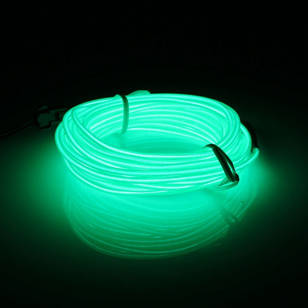 5m el led flexibel soft buisdraad neon glow car strip strip light xmas decor dc 12v
