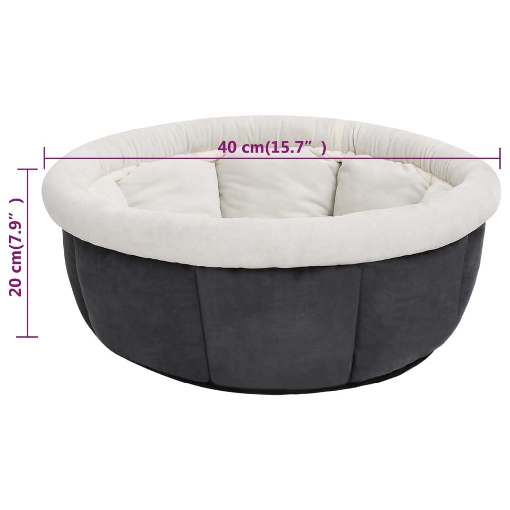 hondenmand 40x40x20 cm grijs