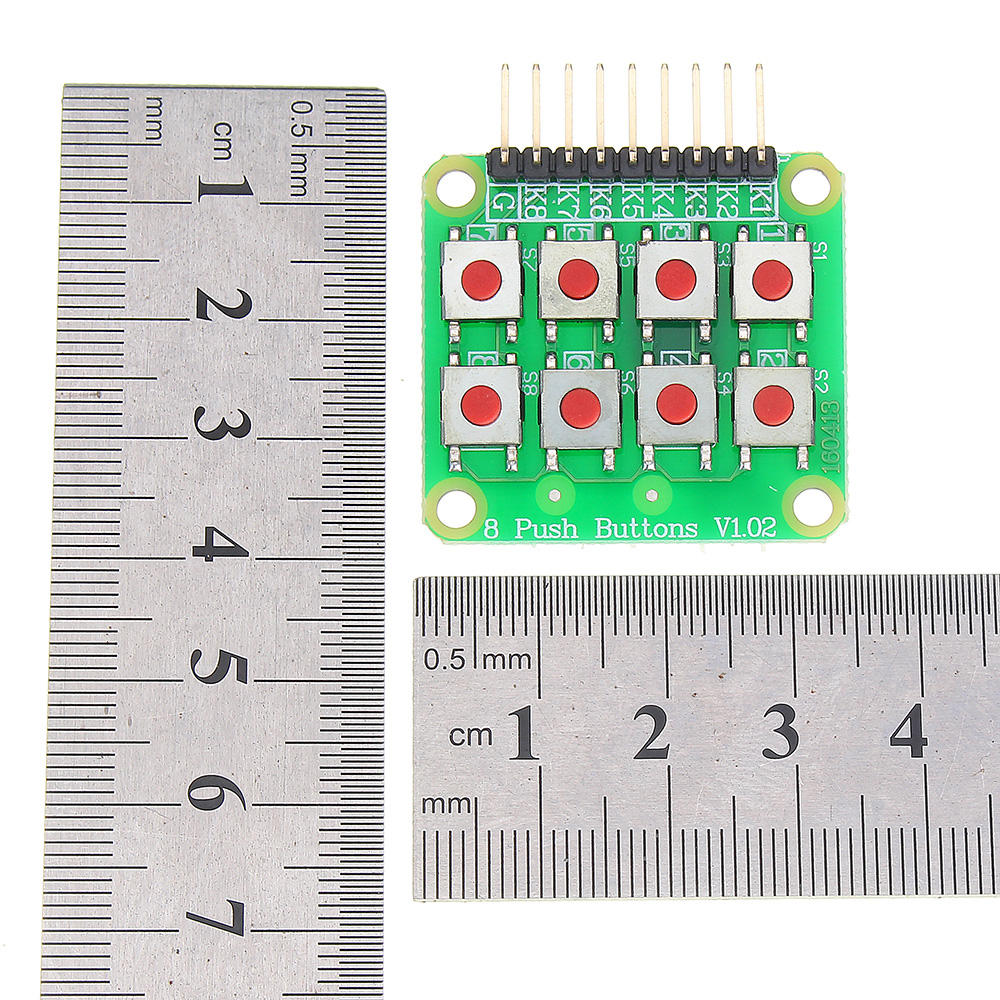 3 stuks micro switch 2x4 matrix toetsenbord 8 bit toetsenbord extern toetsenbord uitbreidingskaart module