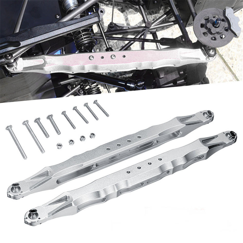 2 stuks cnc aluminium achter trailing arms rods linkage set voor traxxas unlimited desert racer