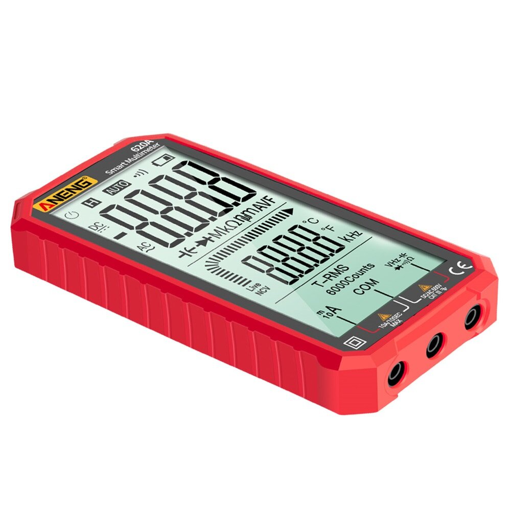 aneng 620a 4.7-inch groot lcd-scherm automatisch + handmatig intelligent echte rms digitale multimeter weerstandsdiode capaciteit temperatuur frequentietest