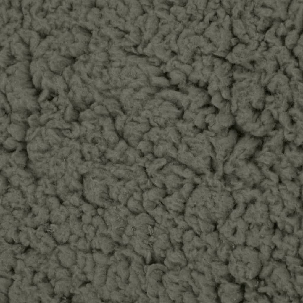 hondenmand ergonomisch linnen look 90x64 cm fleece donkergrijs