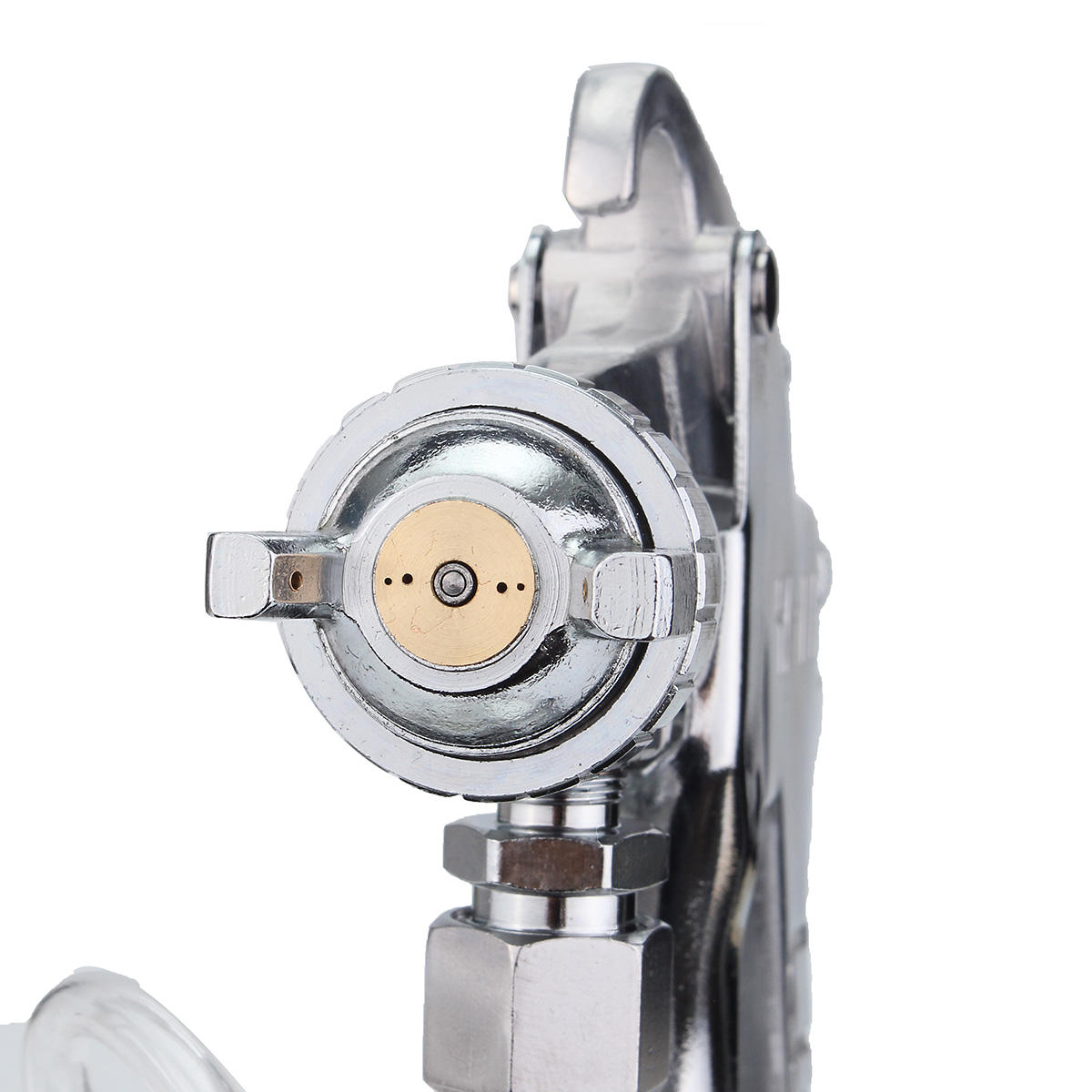3-in-1 zuigtoevoer heavy-duty verfspuitspuit 1l pot 1/4 inch luchtslangfitting: