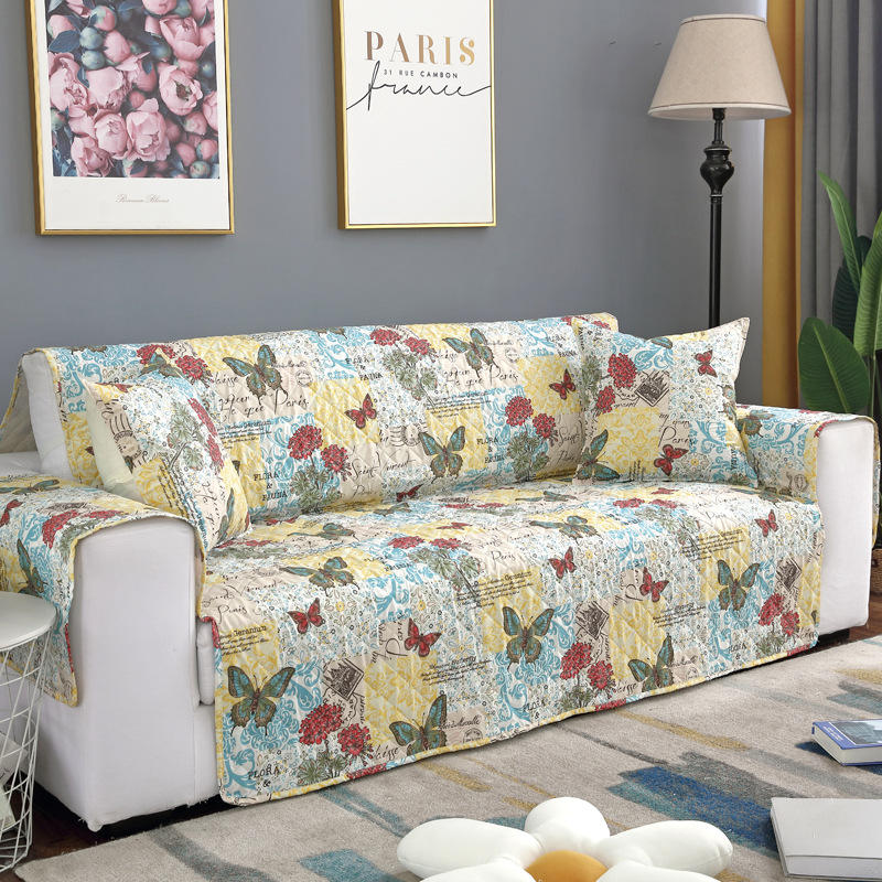vlinderpatroon microfiber pet couch sofa meubels protector stoelhoezen waterdichte sofa protector mat