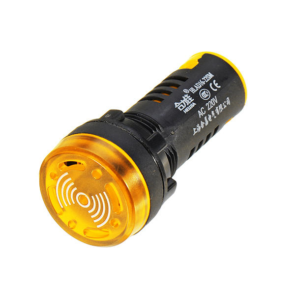ac 220v 22mm flash zoemer indicatielampje signaallamp geel