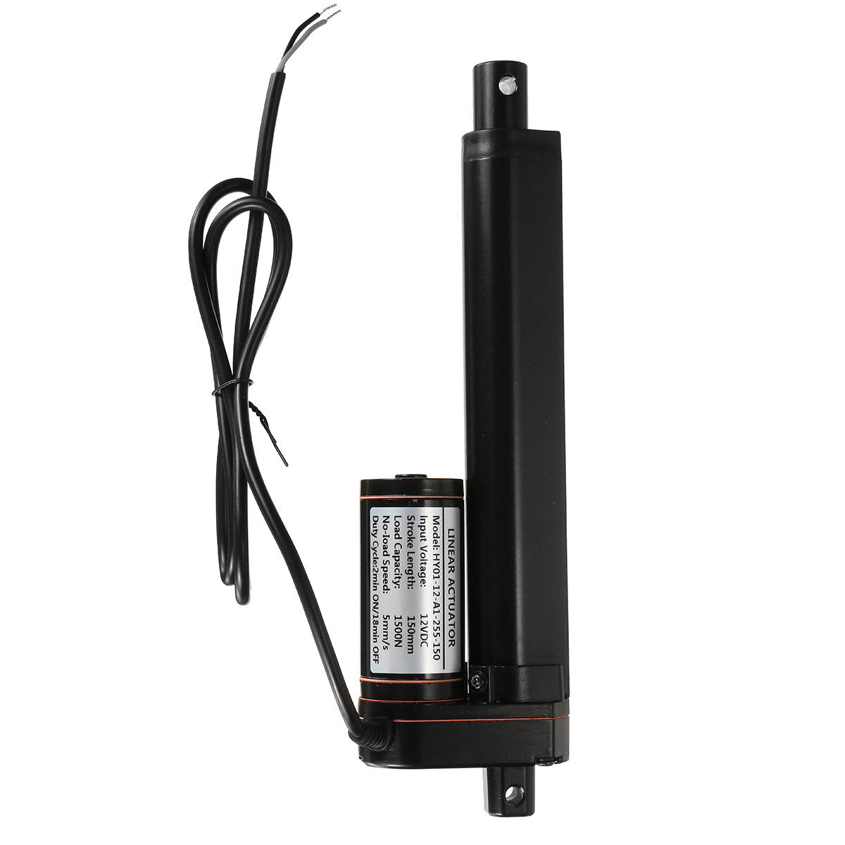 1500n dc 12 v 30 w 50-250mm lineaire actuator motor aluminium 5 mm / s miniatuur lineaire actuato voor intrekbare bed