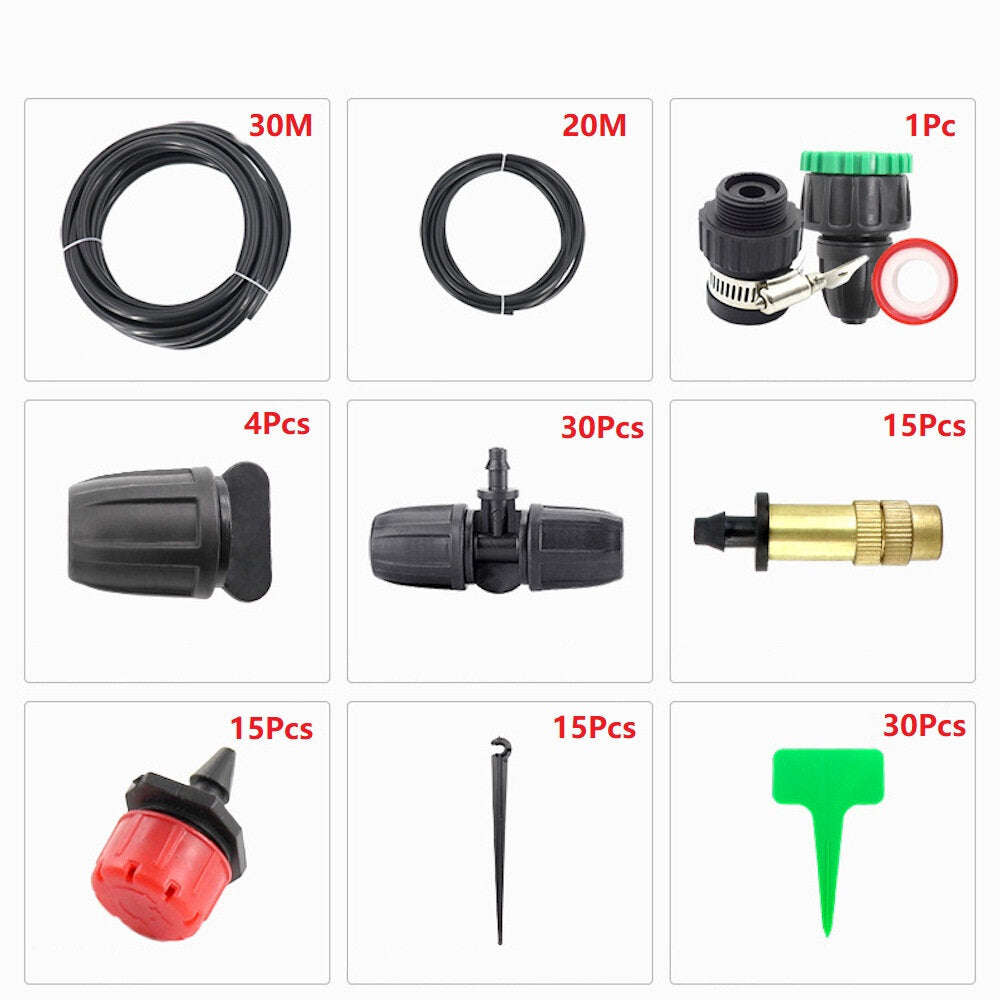 micro drip irrigation set dhz garden irrigation spray automatisch sproeislangsysteem met verstelbare druppelaar