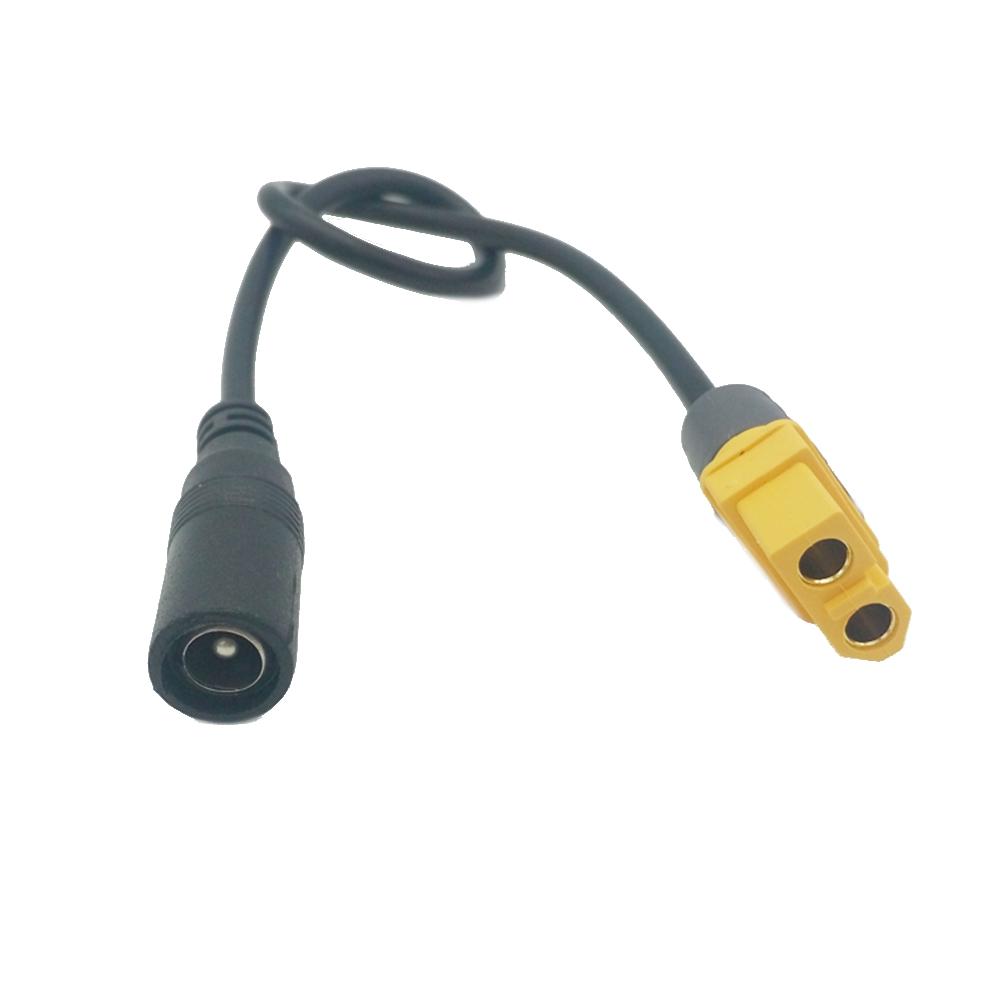 1/2/4/6/10 stks xt60 naar dc 5.5/2.1mm vrouwelijke adapter universele stroomkabel batterij draad voor rc modellen fpv systeem
