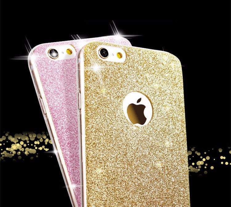 Diamond flash Glitter Zachte siliconen case voor de iPhone 6S 6 Plus 5 5S