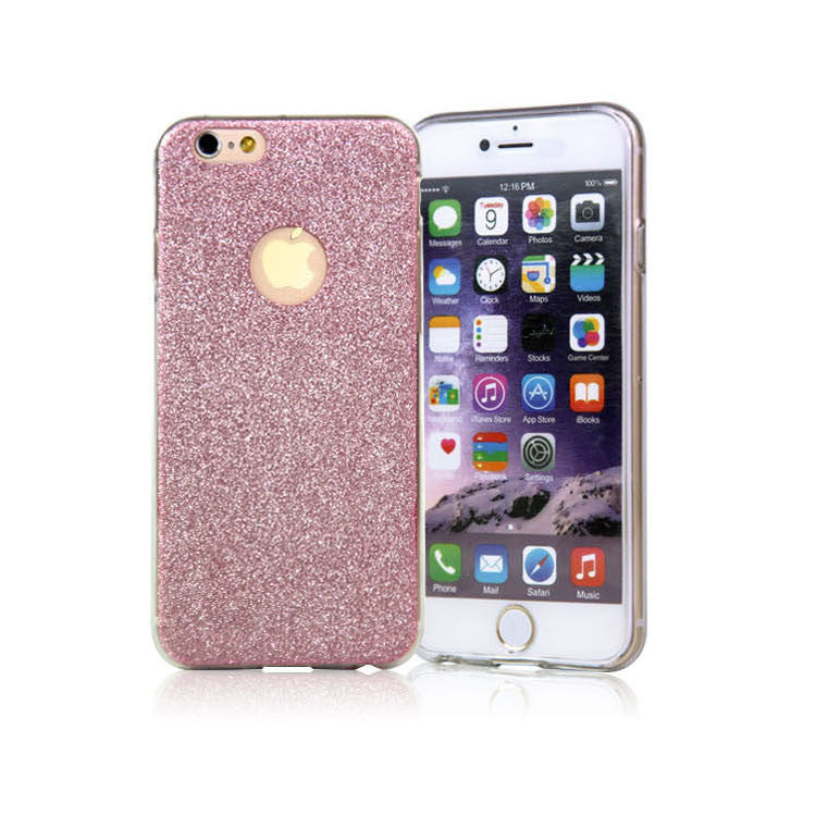 Diamond flash Glitter Zachte siliconen case voor de iPhone 6S 6 Plus 5 5S