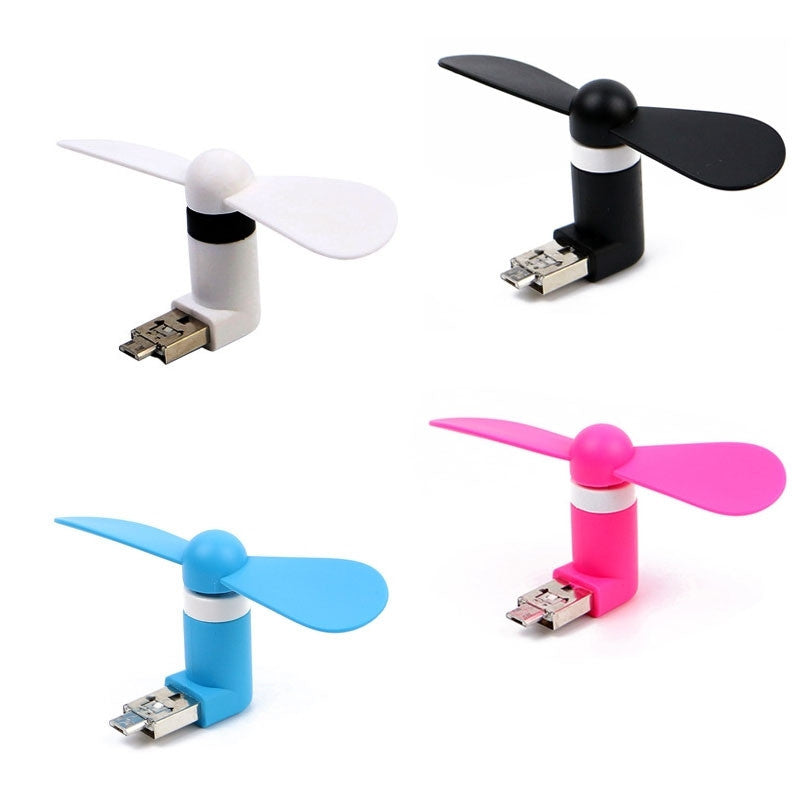 Mini Smartphone / Externe batterij ventilator
